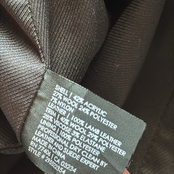 Club Monaco Black and Gray Tweed Blazer Modern Collarless Design Size 0 - Picture 5 of 6